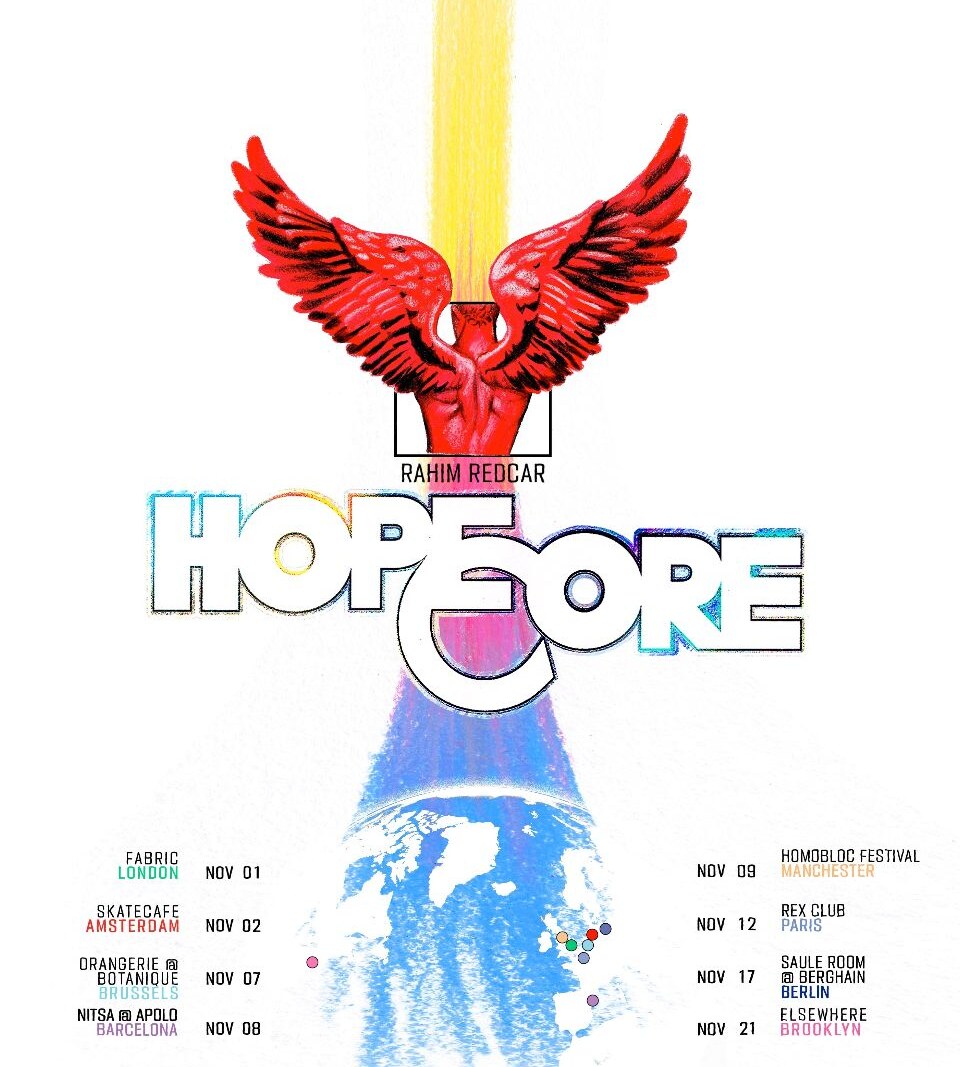 Rahim Redcar announces that four dates of his upcoming HOPECORE tour will be streamed live via Instagram