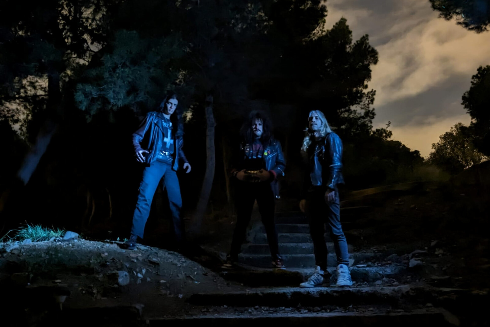Emissary: Barcelona thrashy black/death trio share Video for Lovecraftian track “At the Throne of Chaos”; ft. The Evil Dead, Redshark members