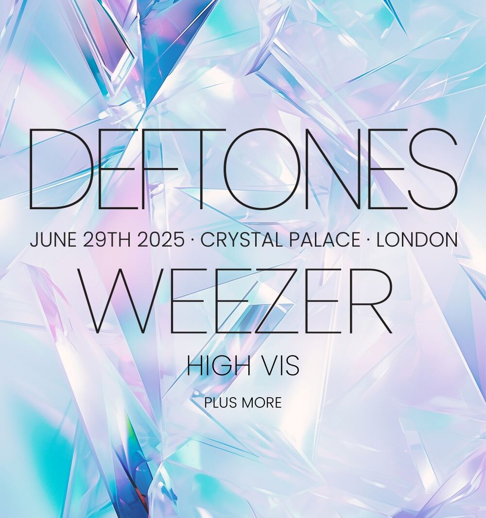 Deftones announce first UK performance since 2022, with special guests WEEZER + more - Crystal Palace Park, London - 29 June 2025