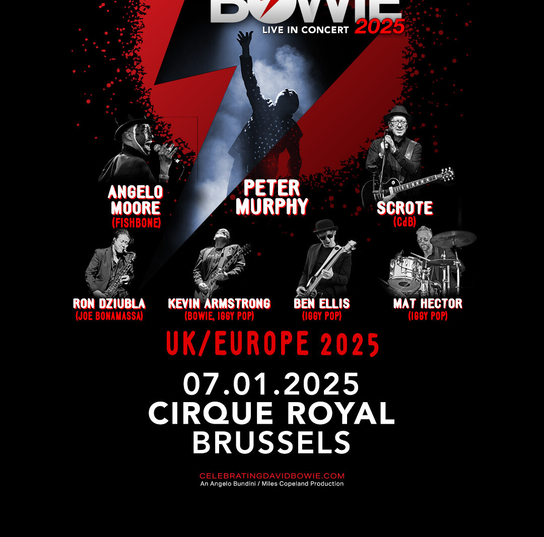 Celebrating David Bowie, met o.a. Bauhaus zanger Peter Murphy, op 7 januari in het Koninklijk Circus, Brussel