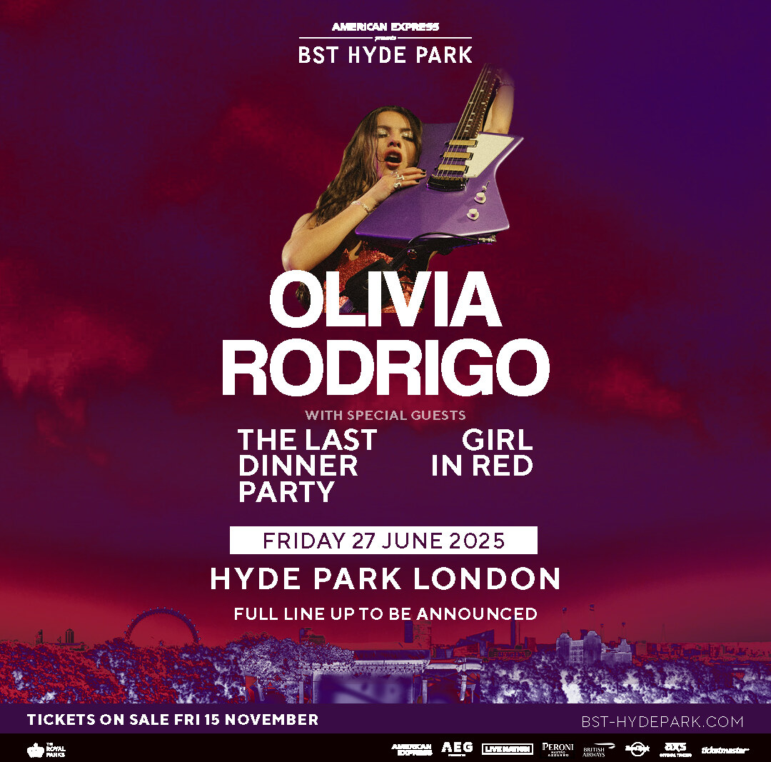 Olivia Rodrigo to headline BST Hyde Park 2025