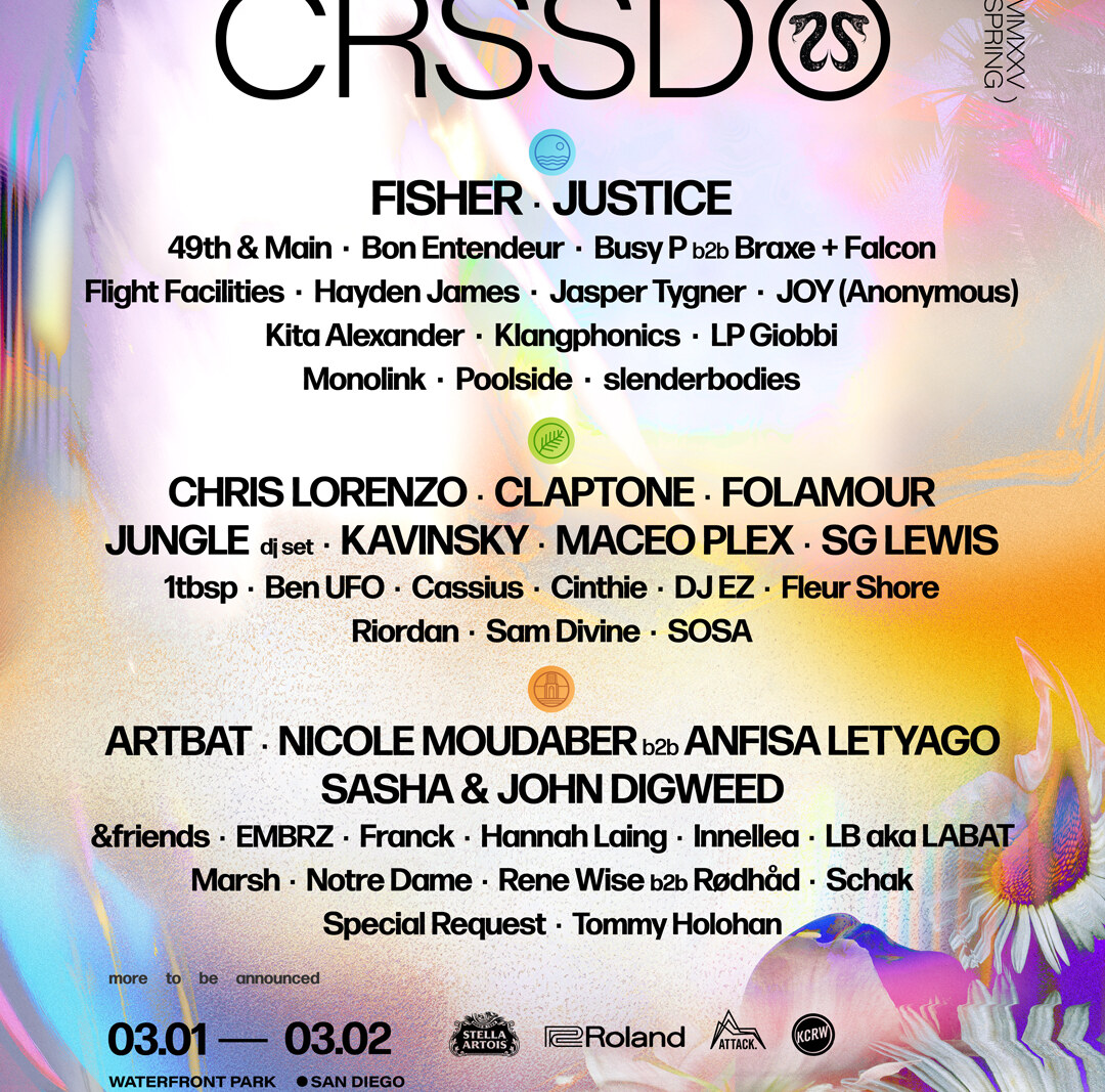 CRSSD Announces Sasha & John Digweed, Nicole Moudaber B2B Anfisa Letyago, ARTBAT, Maceo Plex, Ben UFO + More for 10th Anniversary Spring Edition