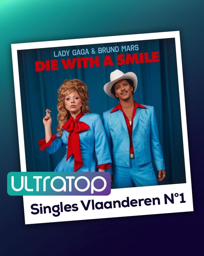 Lady Gaga & Bruno Mars opnieuw op kop in de Ultratop Single Charts in Vlaanderen