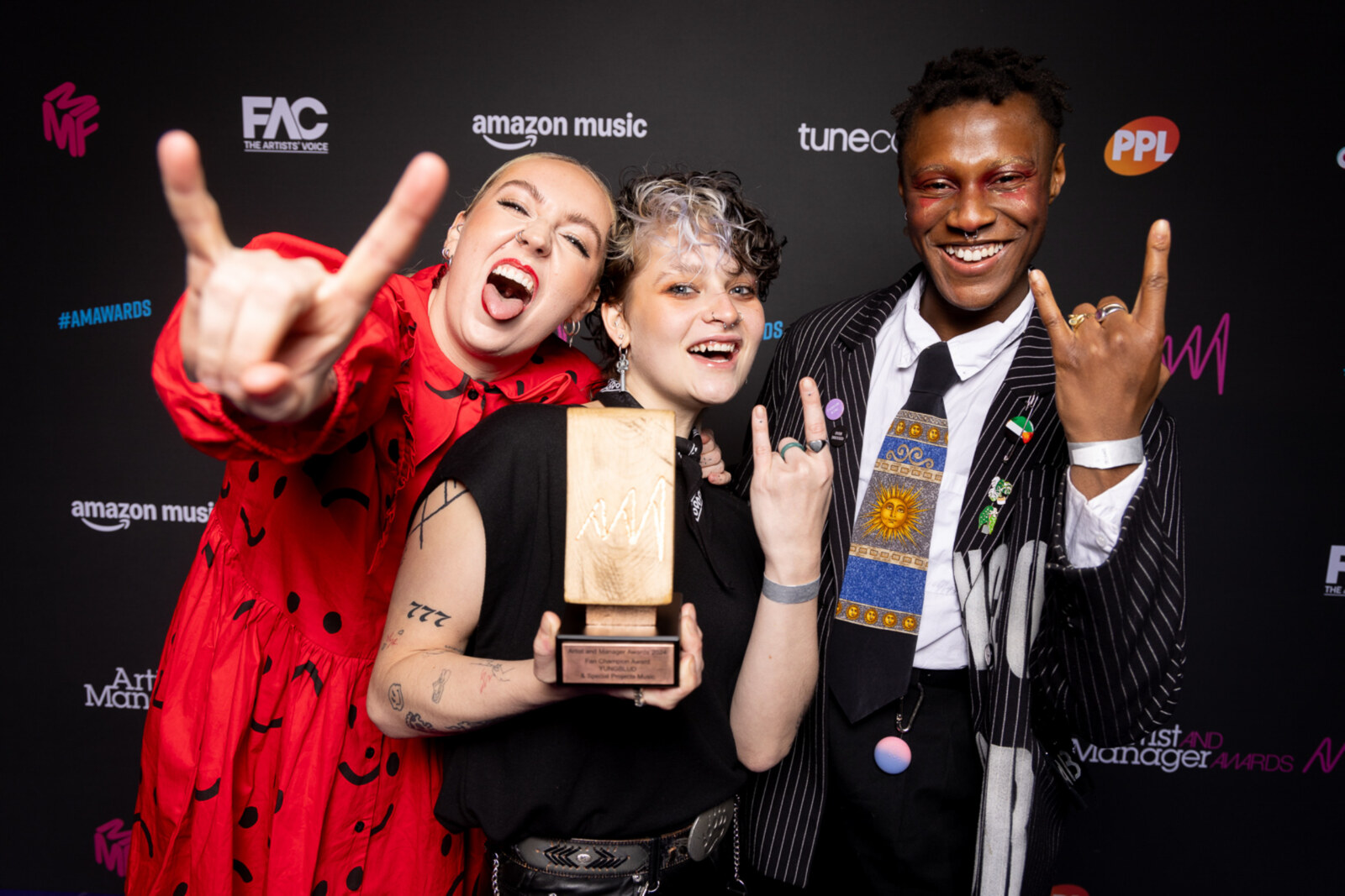 Yungblud and team honoured with Fan Champion Award at Artist and Manager Awards