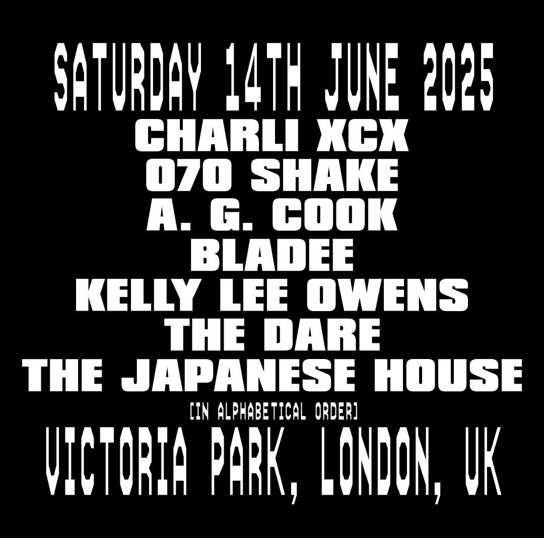 Charli xcx joins LIDO Festival line up with curated festival 'party girl'
