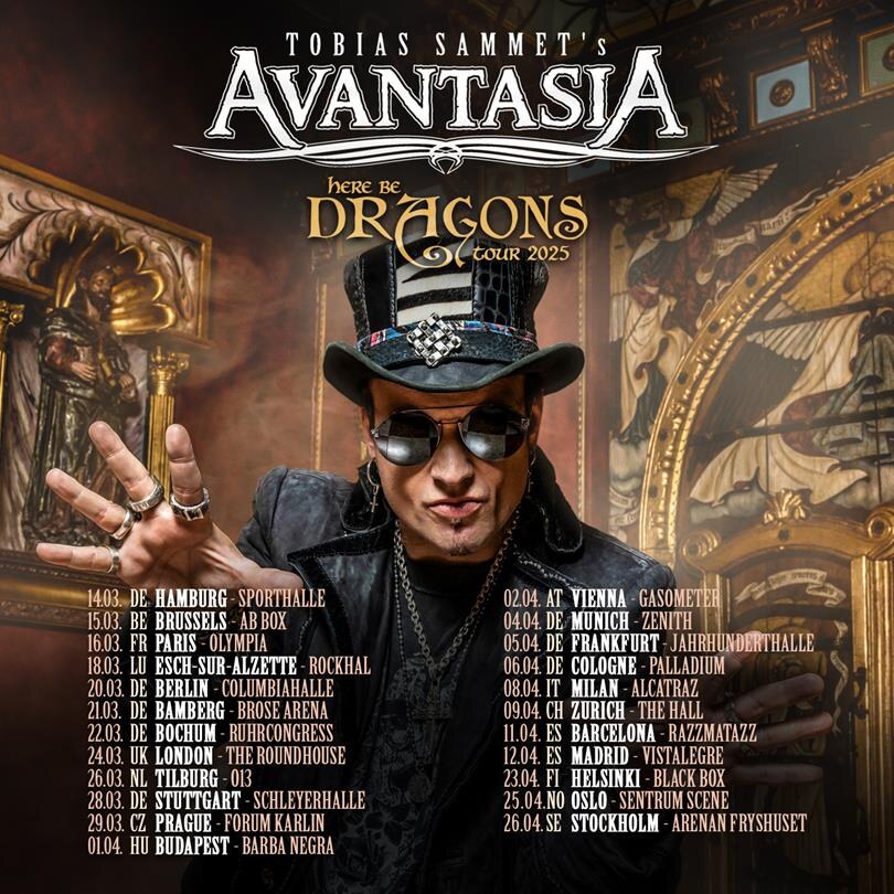 Metalband Avantasia brengt nieuwe single en video 'Creepshow' uit van nieuw studio-album 'Here Be Dragons'