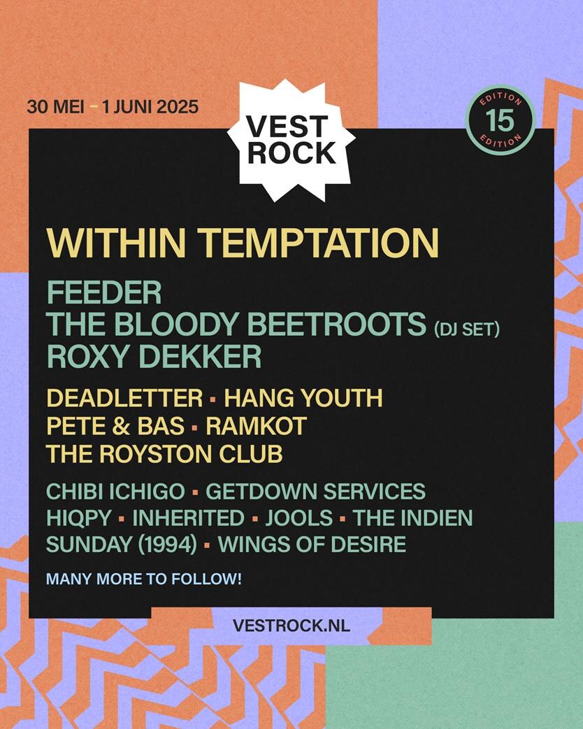 Vestrock kondigt eerste 17 namen aan voor jubileumeditie