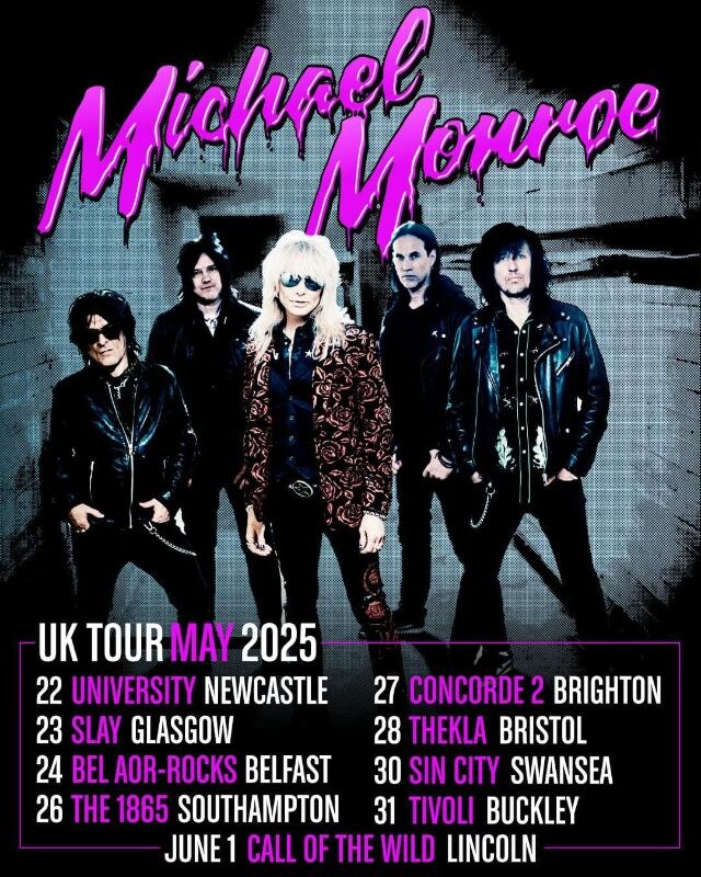 Michael Monroe announces UK headline tour in May 2025