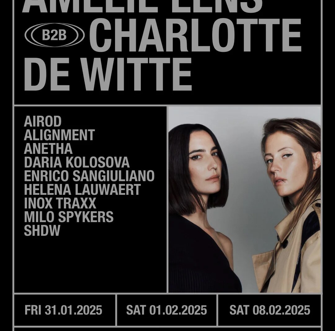 Amelie Lens B2B Charlotte de Witte: volledige line-up bekend