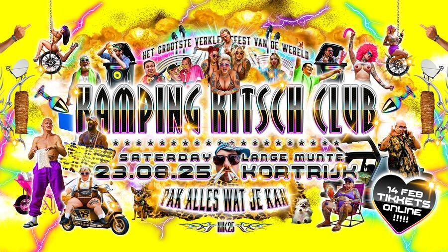 Ticketverkoop Kamping Kitsch Club 2025 start op 14 februari 