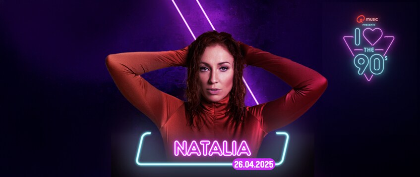 Natalia voor het eerst op 'I love the 90s - The party' in Hasselt