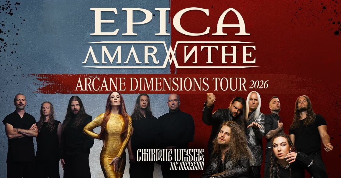 Epica & Amaranthe speelt op zondag 18 januari in Vorst Nationaal
