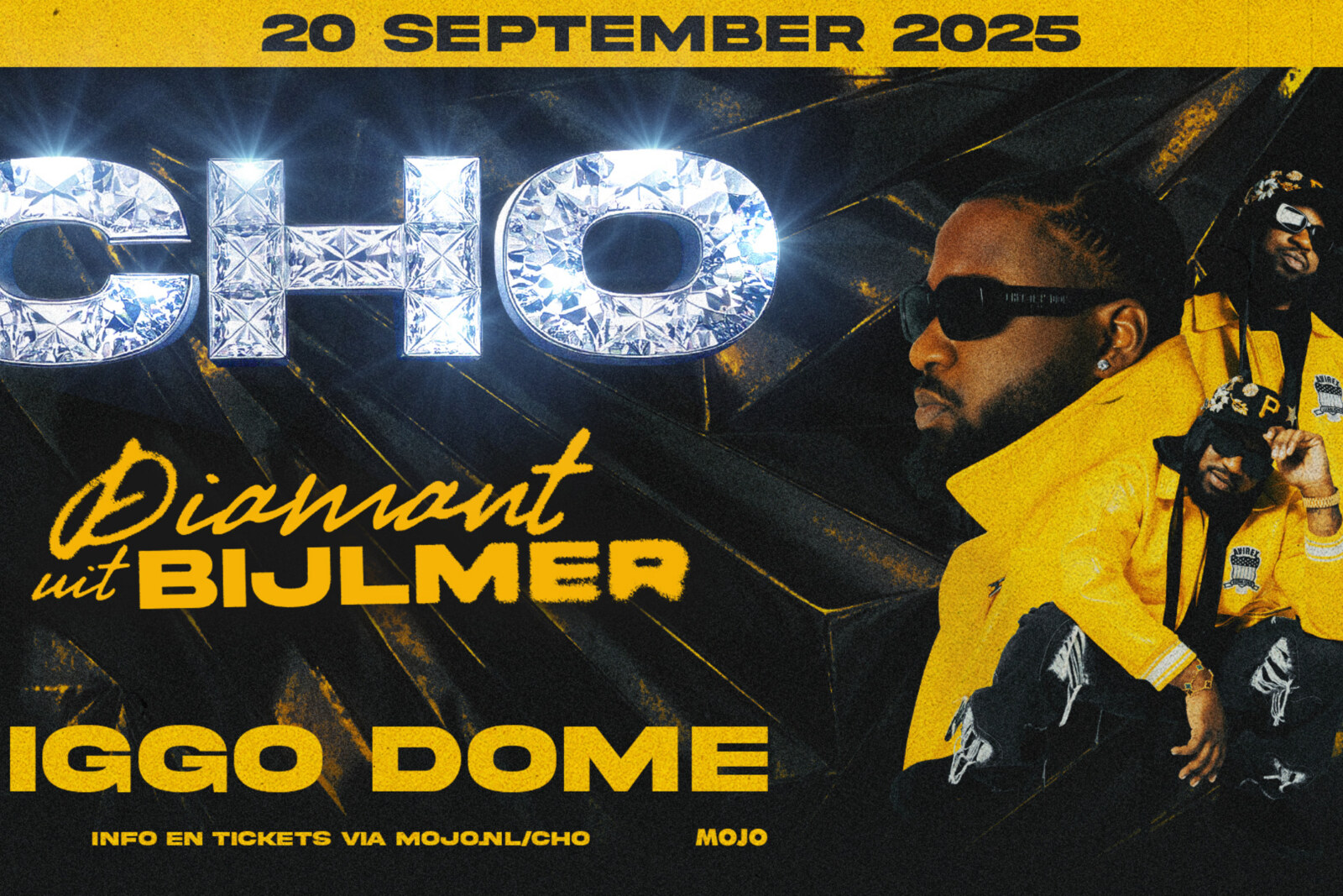 CHO presenteert zijn Diamant uit Bijlmer show op 20 september in Ziggo Dome