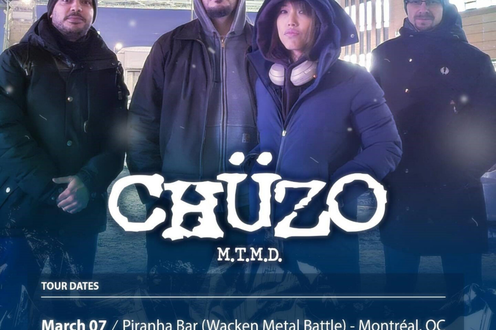 Montreal Aggro-Metal CHÜZO Announces Ontario Tour Dates + New Video "Bruised and Broken" Off Latest EP "M.T.M.D
