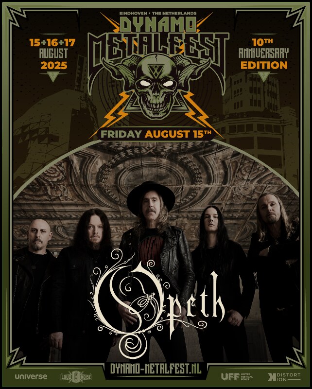 Opeth komt naar Dynamo Metalfest