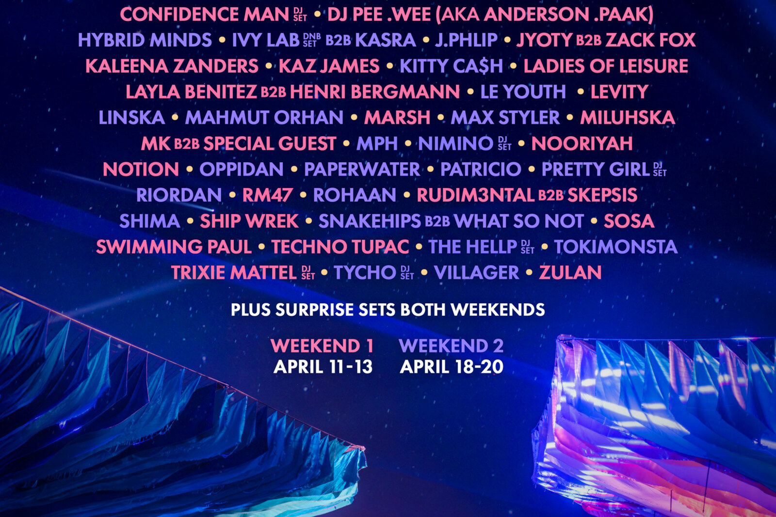 Do LaB Coachella Announces BAMBII, Conducta, Ivy Lab B2B Kasra, Mahmut Orhan, Nooriyah, Jyoty, Villager + More for 2025 Weekend Lineups