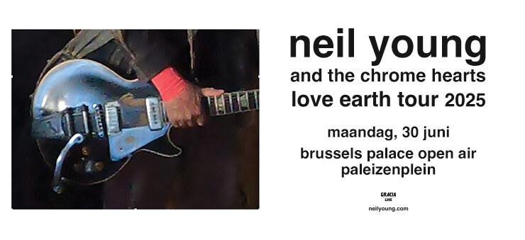 Neil Young komt op 30 juni naar het Paleizenplein in Brussel voor een uniek openluchtconcert 
