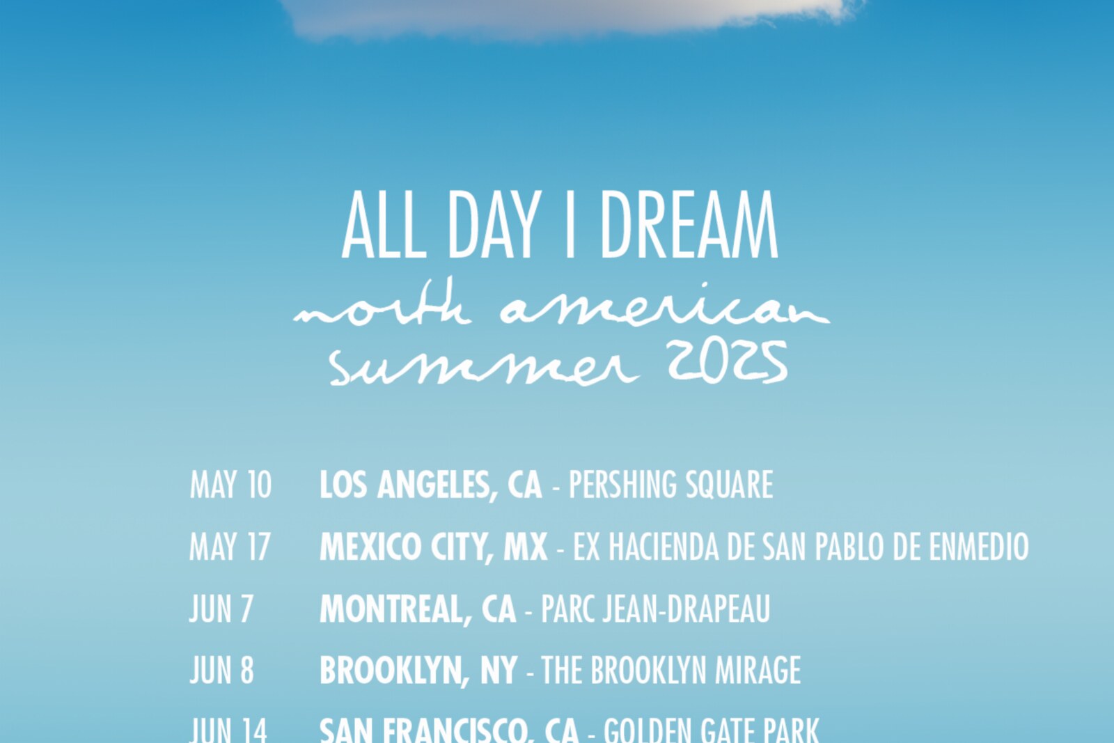 All Day I Dream Announces North American Summer 2025 Tour