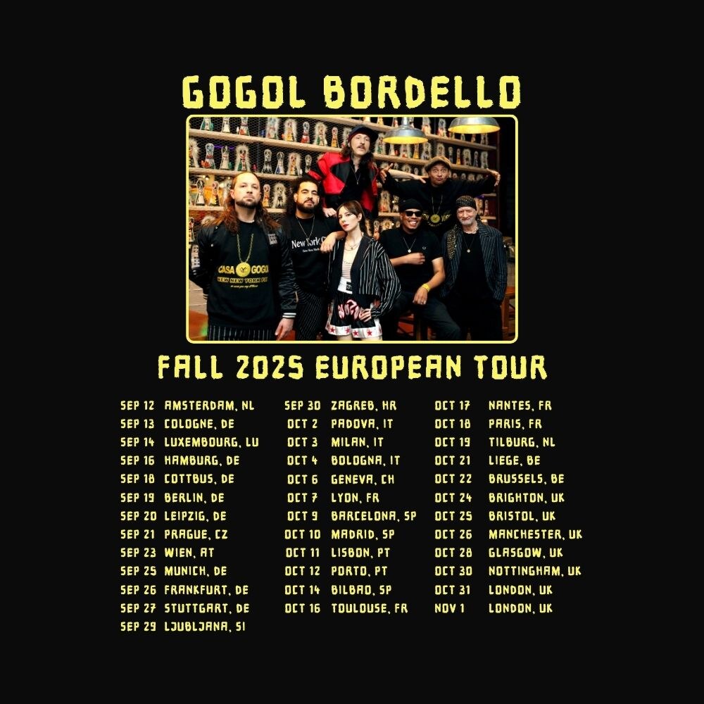 Gogol Bordello Announce Extensive Autumn 2025 UK/EU Headline Tour Dates