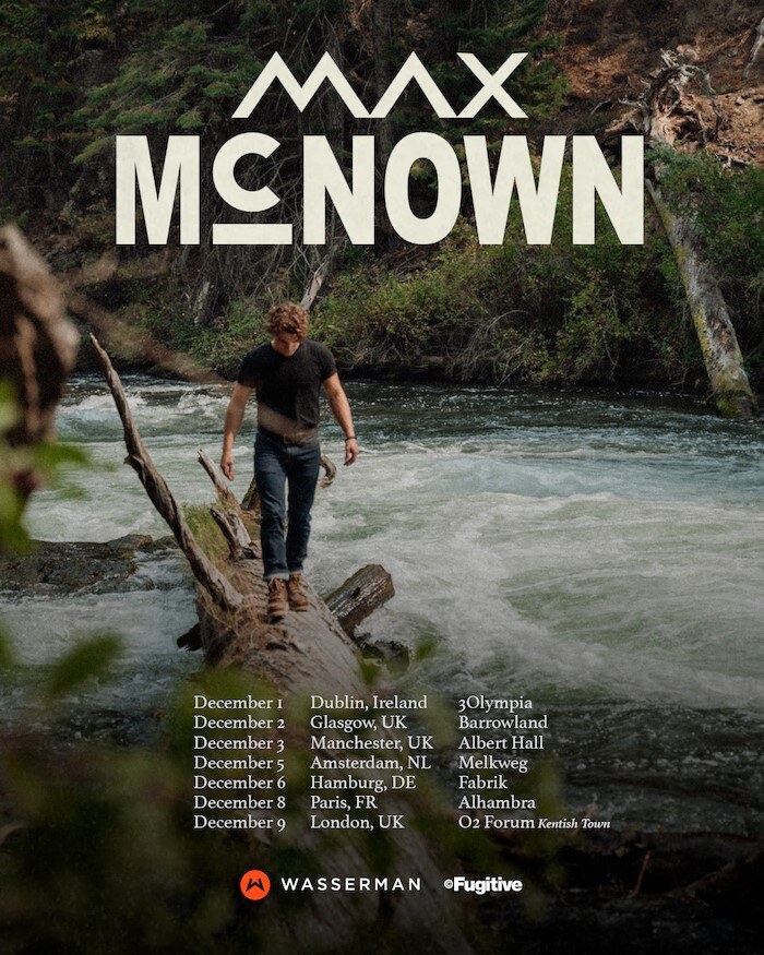 Max McNown Debut UK/EU Headline Tour This December