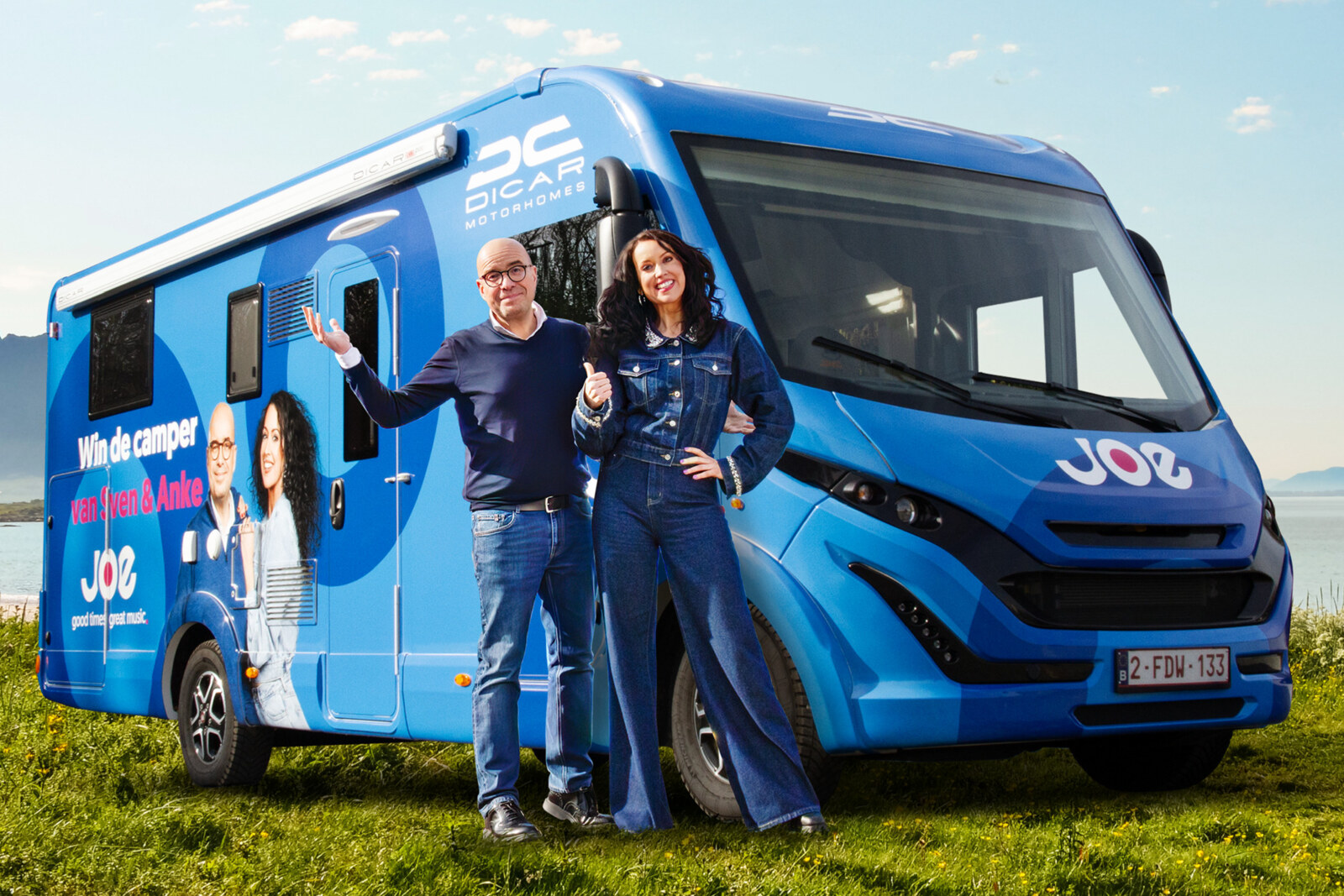 Vier wielen, één droom: Win de camper van JOE-dj’s Sven & Anke!