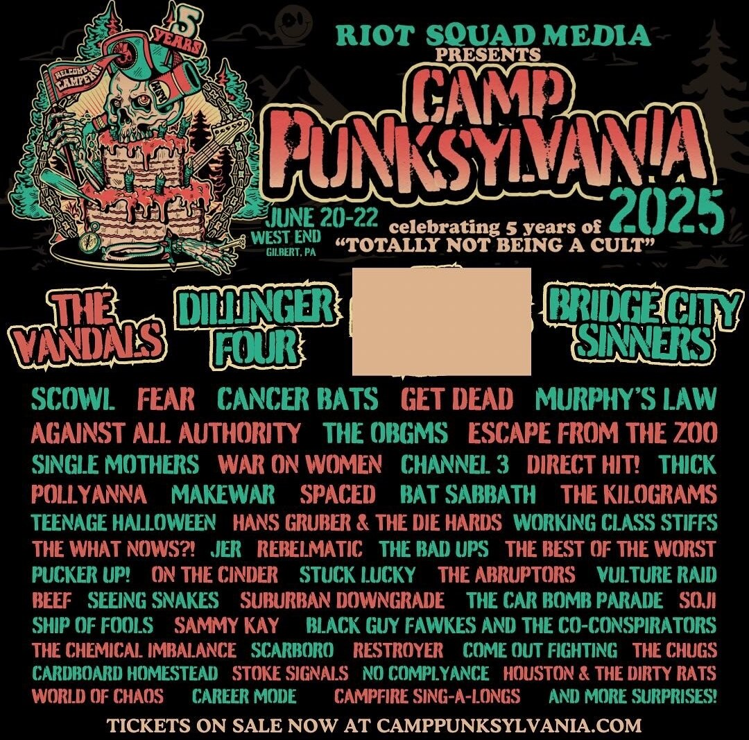 Camp Punksylvania 2025 lineup 