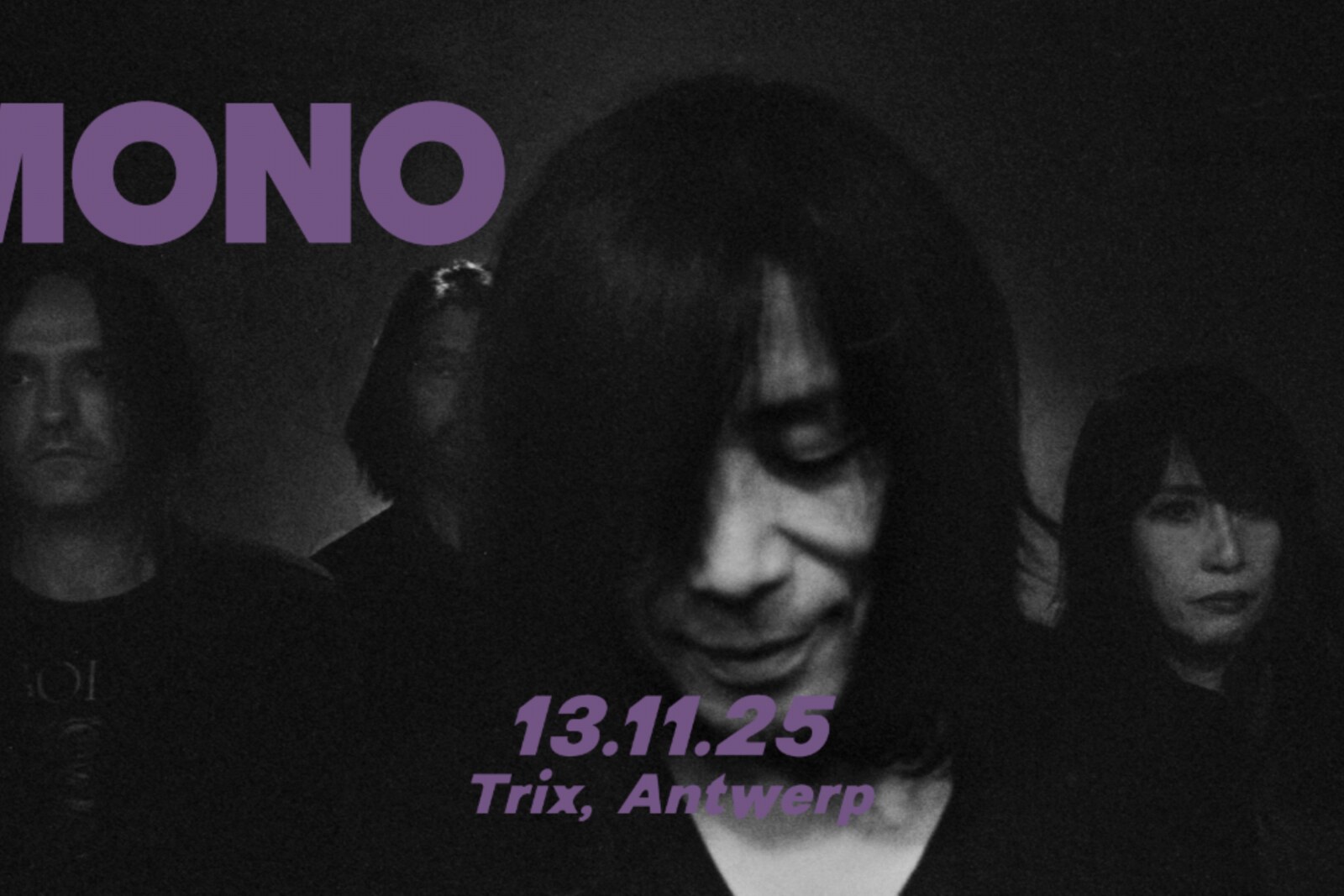 MONO speelt op donderdag 13 november 2025 in Trix,