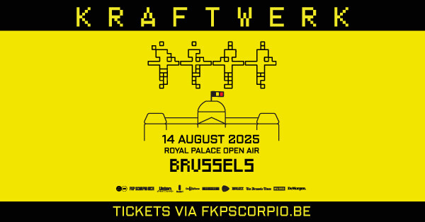 Kraftwerk brengt iconische openluchtshow naar Brussel op 14 augustus 