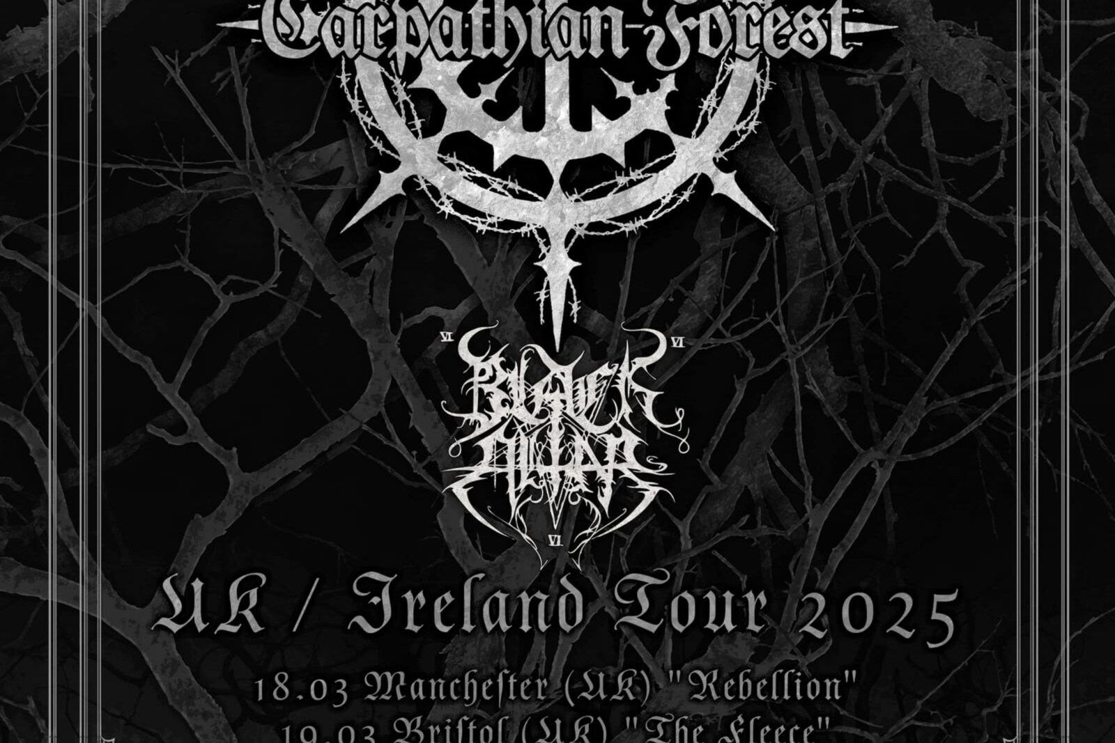 Black Altar announce UK and Ireland tour with Carpathian Forest and Mexican dates