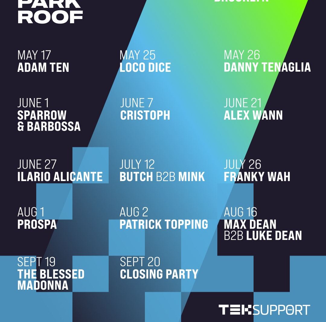 Teksupport Announce 14-Show Summer Rooftop Series in NYC ft. The Blessed Madonna, Patrick Topping, Adam Ten, Prospa, Ilario Alicante + more