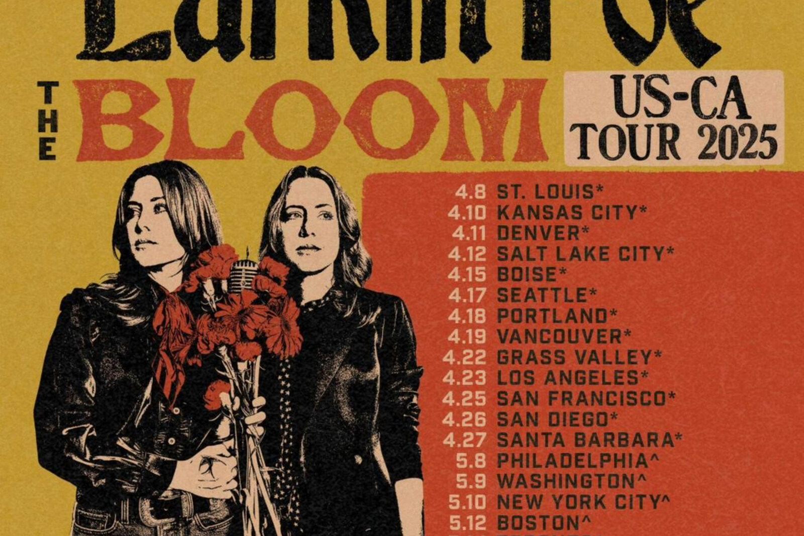 Larkin Poe's Bloom tour kicks off on Apr 8; new album sees chart topping success