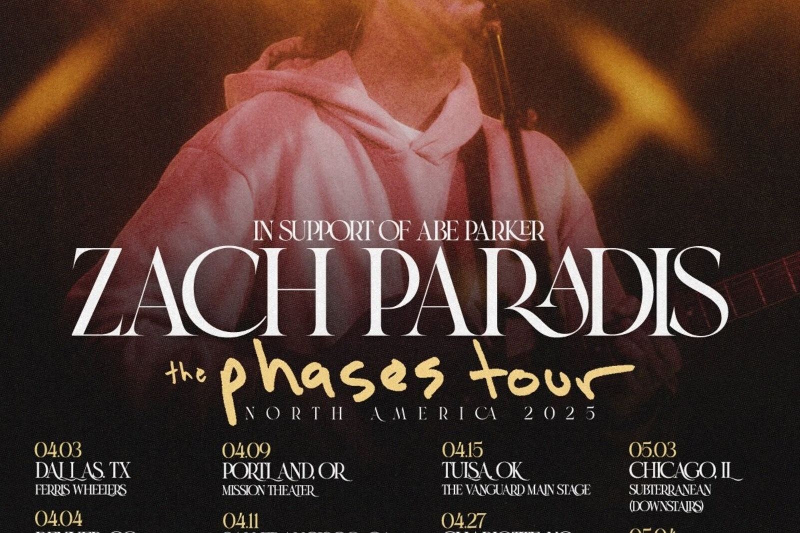 Singer-Songwriter Zach Paradis - Finding Himself in Every Note; New Single "Hurricane" Now Streaming, Tour Dates Announced
