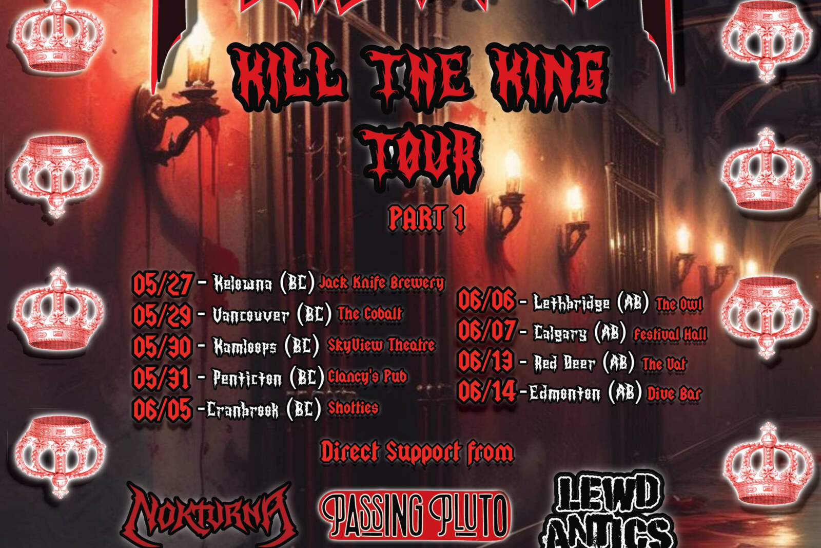 Canada’s Prisoner Announces "Kill The King Tour" (BC/AB) In Support of New EP "House of Cards" Out Now!