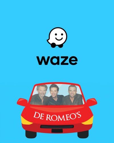 De Romeo’s gidsen je als Waze-copiloten naar Het Schlagerfestival 