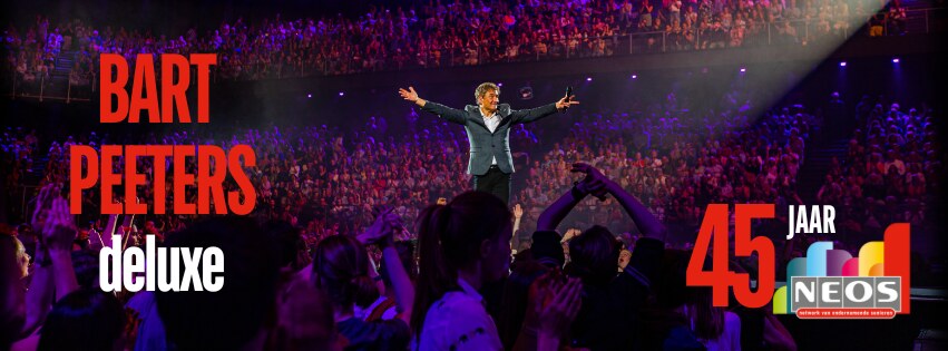 Neos vzw viert 45 jaar met Bart Peeters én doet gooi naar wereldrecord schouderklopjes