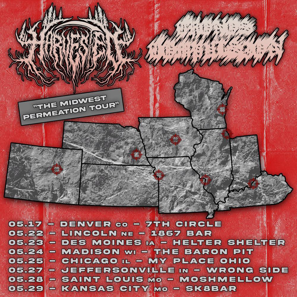 Cronos Compulsion Announce 'The Midwest Permeation Tour'  With HARVESTED