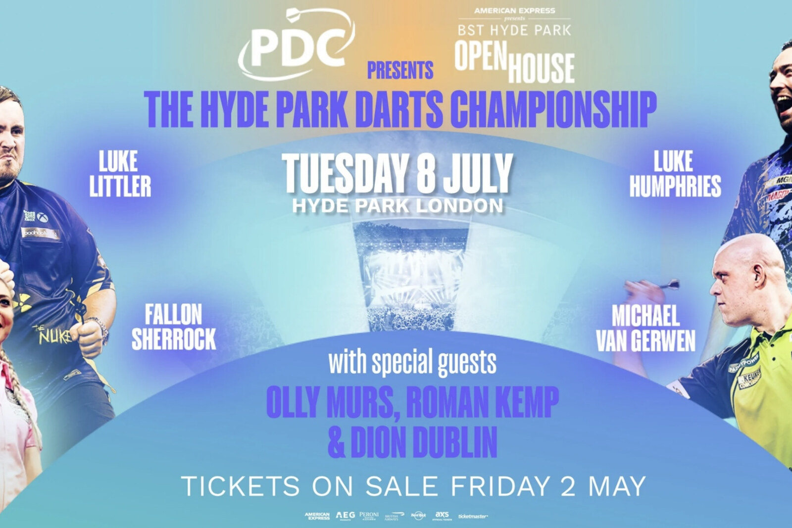 BST Hyde Park to host PDC Presents The Hyde Park Darts Championship featuring Luke Humphries and Luke Littler
