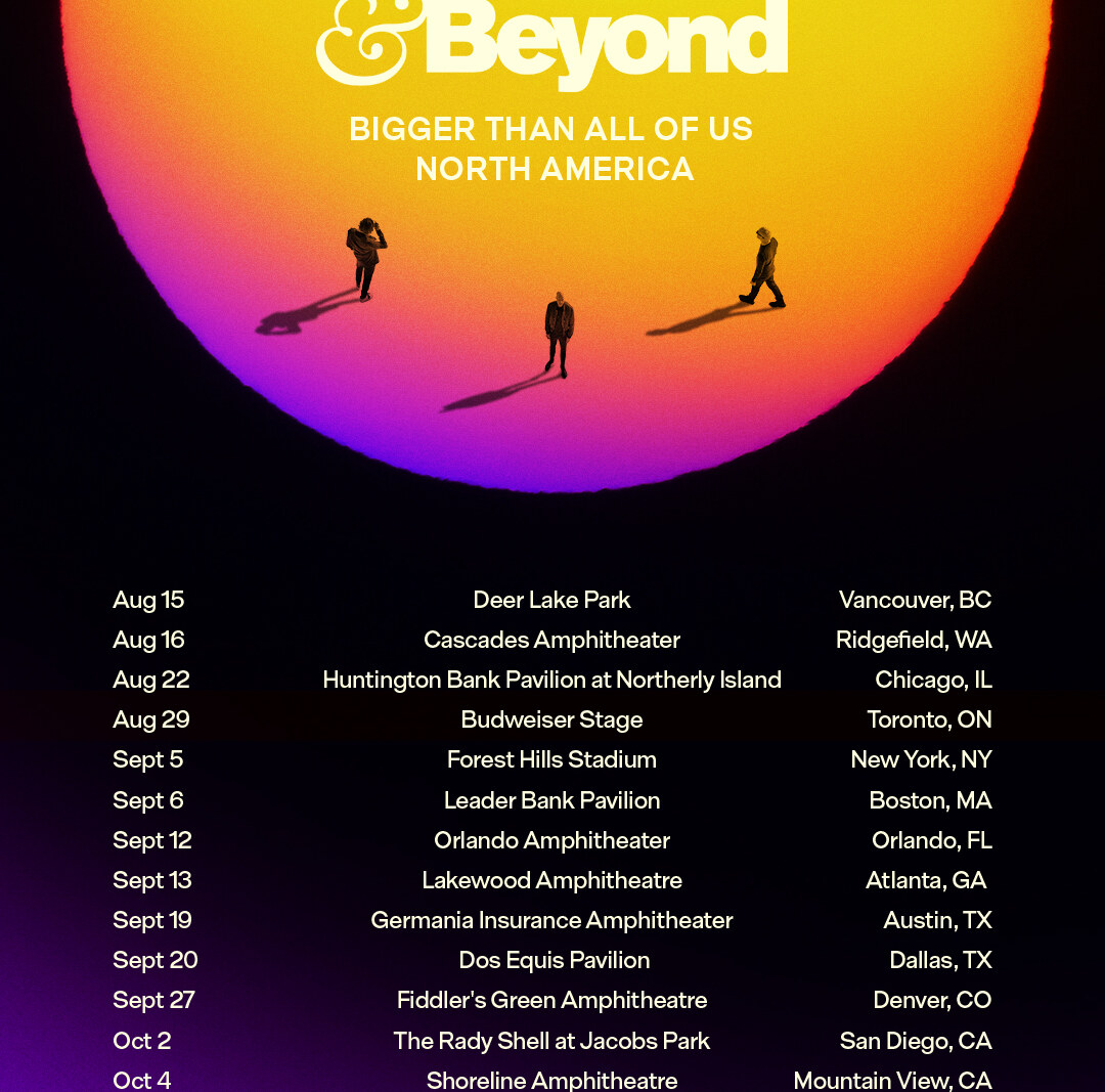 Above & Beyond Announce North American Summer Amphitheater Tour 