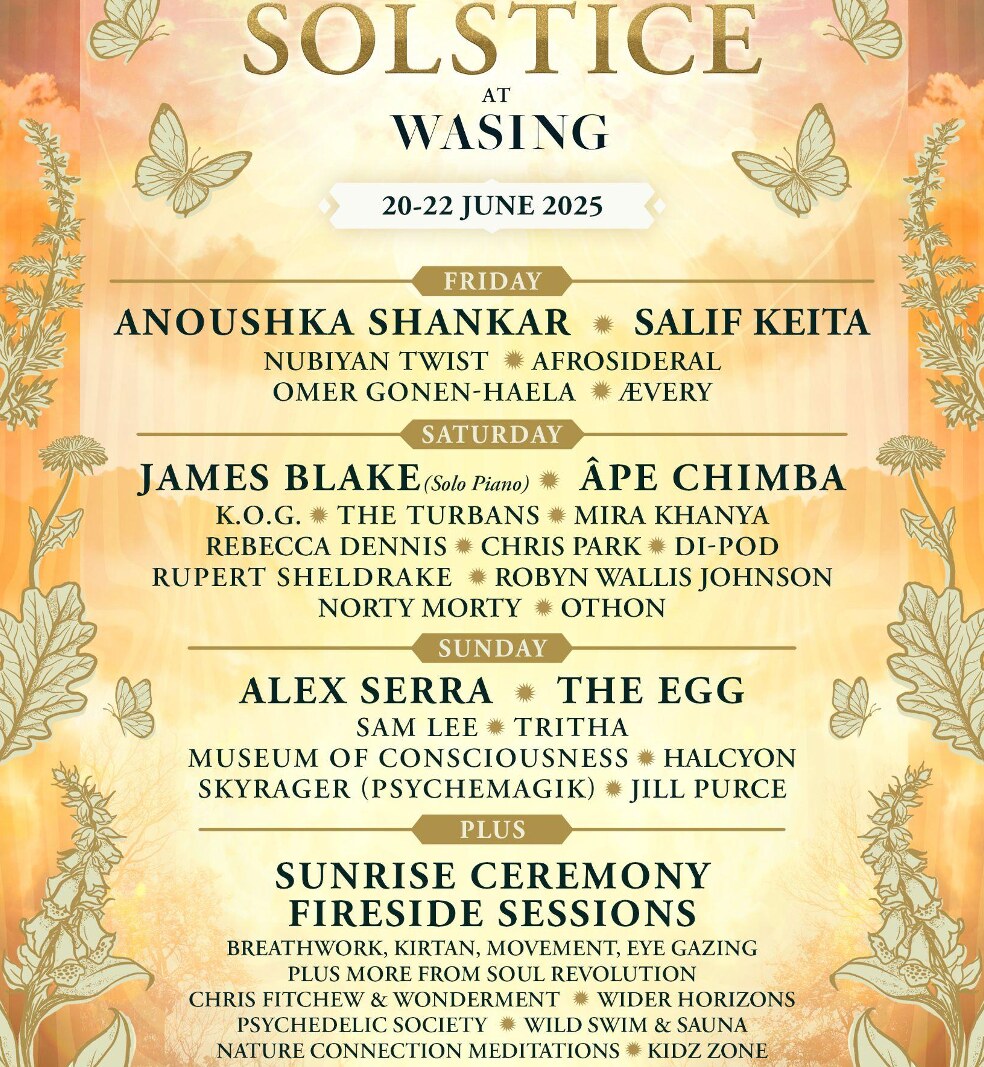 Full 2025 Lineup Announced for Solstice at Wasing