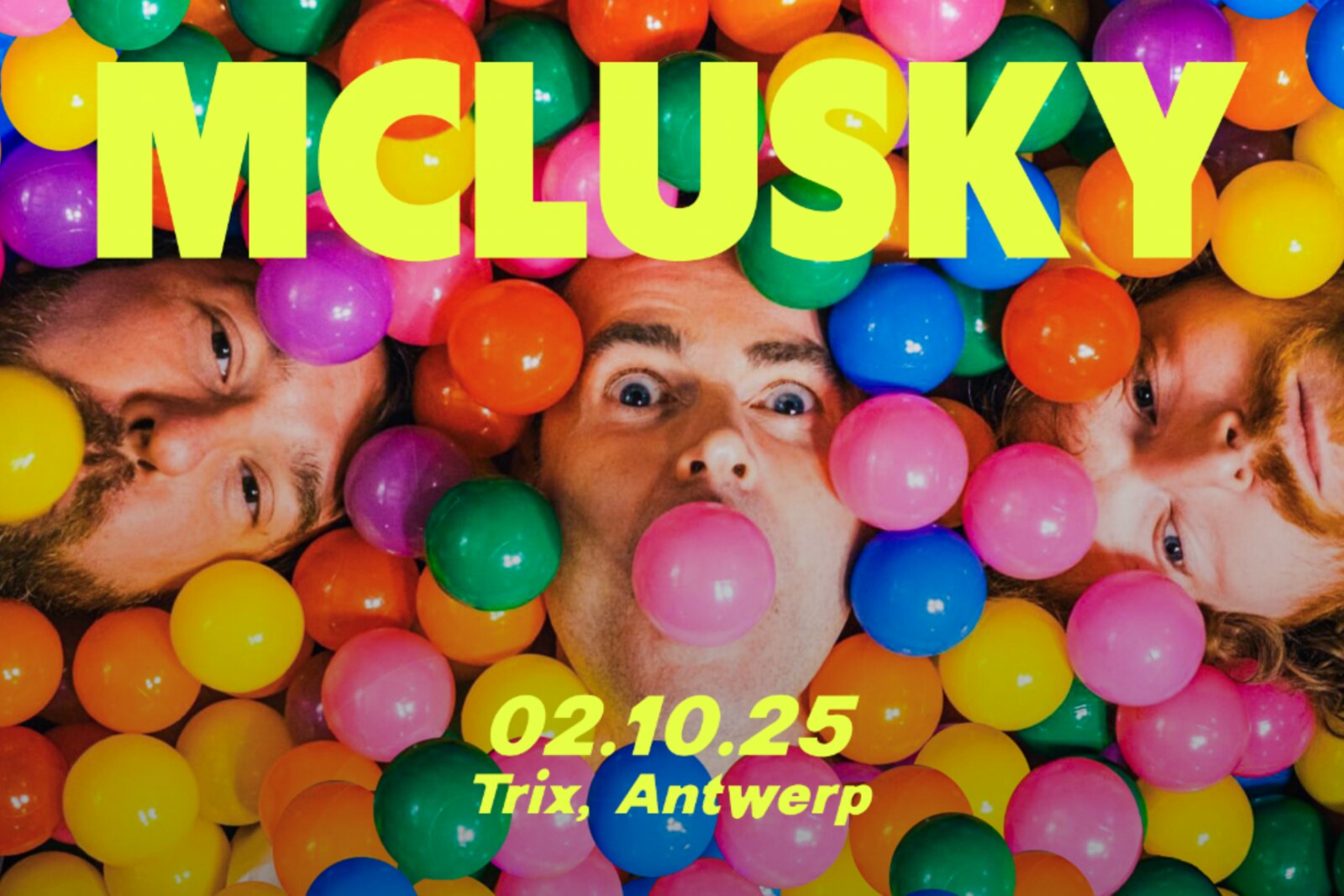 MCLUSKY op donderdag 2 oktober 2025 in Trix