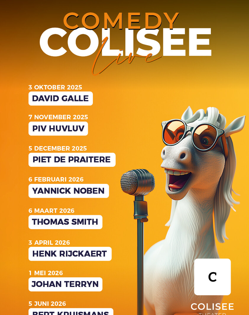 Comedy Colisee Live lost namen voor het nieuwe seizoen