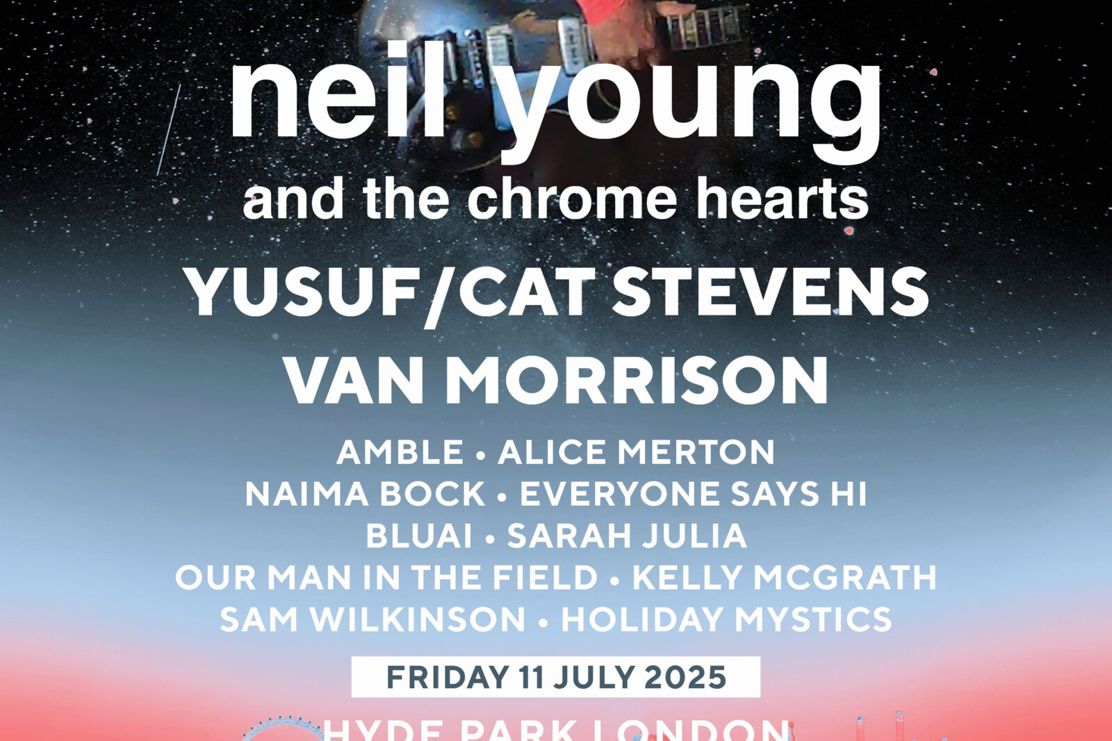 Neil Young support acts announced for BST Hyde Park