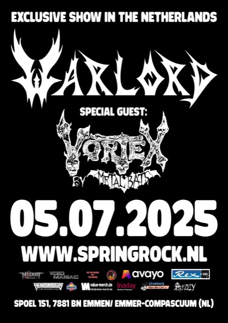 Warlord live in Nederland – Eenmalige show op 5 juli in Emmen/Emmer Compascuum