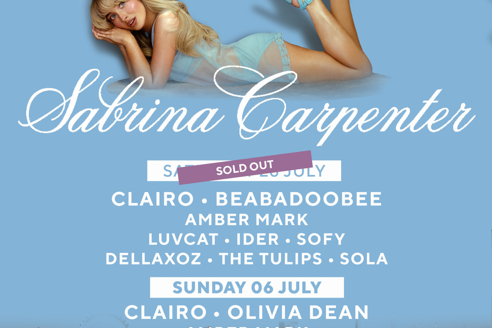 Sabrina Carpenter unveils full lineup for BST Hyde Park dates
