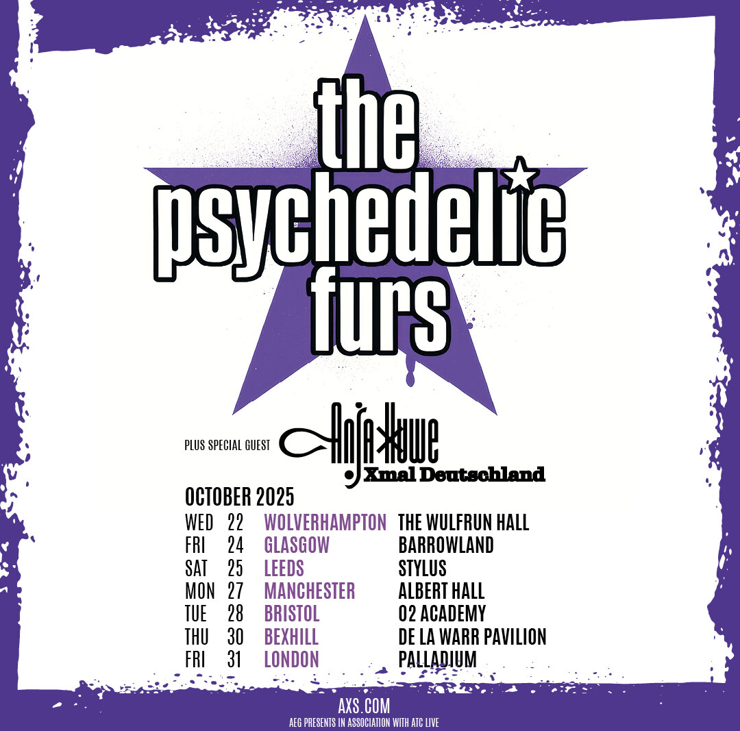 The Psychedelic Furs Announce UK Tour Dates This October - with Special Guest Anja Huwe