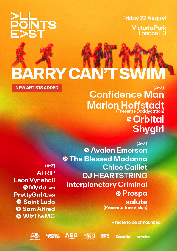 All Points East - Barry Can't Swim guests announced: Orbital, Avalon Emerson, The Blessed Madonna, Prospa + more