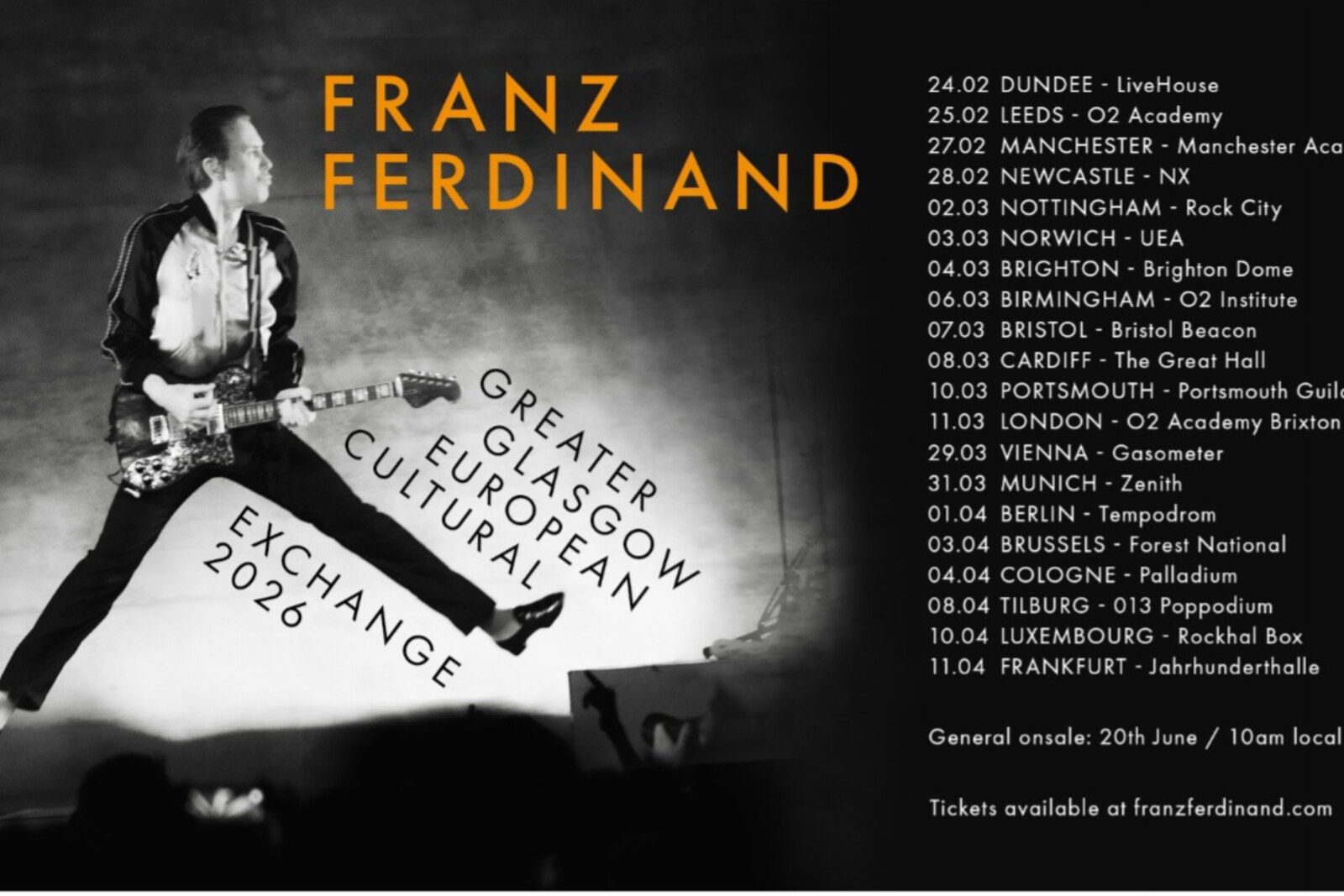 Franz Ferdinand Releases 'Build It Up ft. Johnny Marr' + 'Hooked live at Glasgow Barrowlands ft. Master Peace)'