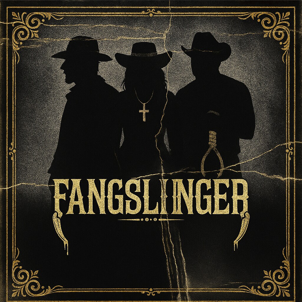 The debut EP from UK based Gothic-Western rockers FangSlinger, 'We Are The Night',