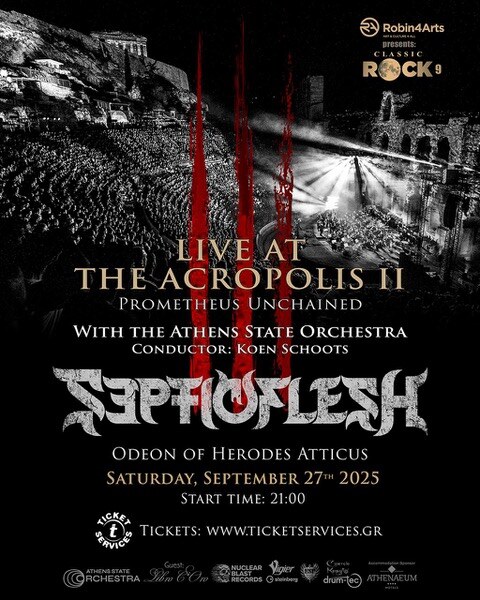 Septicflesh Announce "Live At The Acropolis II - Prometheus Unchained" On September 27th