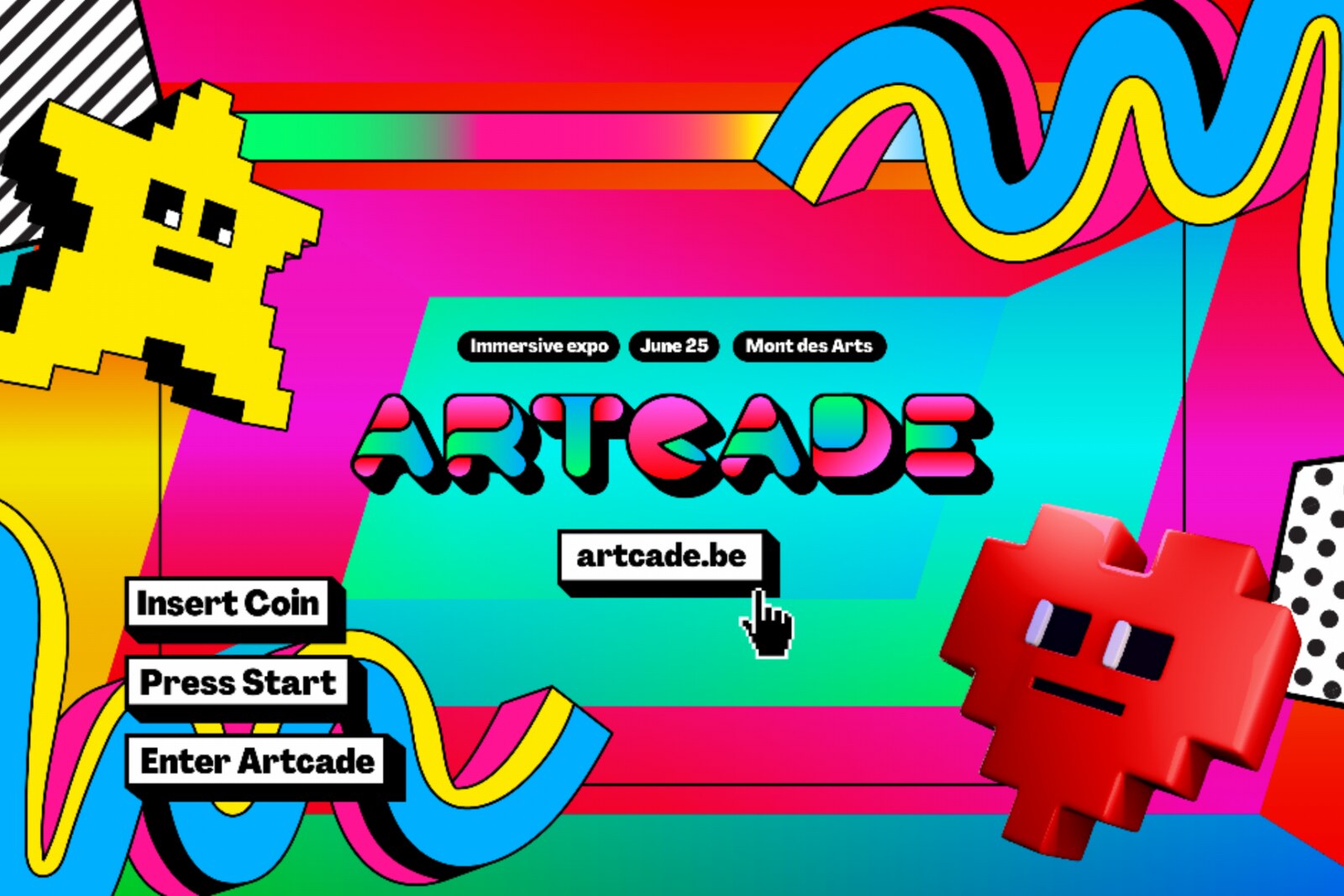Vanaf nu in Plein Publiek Bxl: interactieve ARTCADE doet experimenteren met gamen, kunst & AI